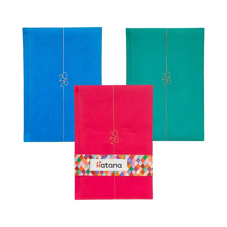 Agenda Katana 2026 A5 Con Linea Dorada Diaria Art.519663